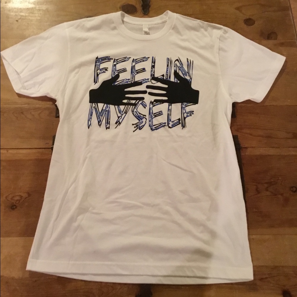 💥 $5 if bundled - Men's Medium Next Level T Shirt Feelin Myself NWOT